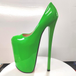 22CM Women Sexy Sandals Platform Round Toe Model Pole Dance High Heels Nightclub shoes Striptease Shoes Plus Size