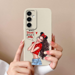 Samsung M15 A15 A55 A35 S24 Ultra S24+ F15 Telefono dangteliai Madingi berniukui mergaitei Auk&scaron;tos kokybės silikoninis mink&scaron;tas fotoaparato apsauginis gaubtas buferis, skirtas Galaxy Samsung A15