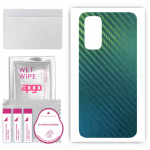 apgo Protective Skin Sticker for the back compatible with Xiaomi Redmi Note 11, Wrap Film, Foil, Vinyl - Pattern Carbon Chameleon CAKA1