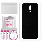 apgo Protective Skin Sticker for the back compatible with ZTE nubia Red Magic 5G Lite, Wrap Film, Foil, Vinyl - Pattern Matte Black