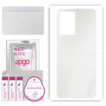 apgo Protective Skin Sticker for the back compatible with ZTE Blade V41 Smart, Wrap Film, Foil, Vinyl - Pattern Matte Transparent