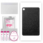 apgo skin sticker film foil vinyl for the BACK compatible with Lenovo Tab B10, scratch-resistant, easy to install - Black Honeycomb