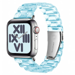Skaidrus dervos dirželis obuolių laikrodžio apyrankei 42mm 40mm correa 44mm 38mm nuoroda i&scaron;manioji apyrankė iwatch series 8 7 6 5 4 SE 41MM 45MM 42mm or 44mm or 45mm juoda