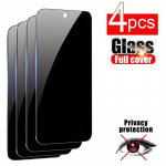 4vnt Privatus grūdintas stiklas, skirtas Samsung Galaxy A55 A35 A54 A34 A15 A14 Redmi 9A 9C 10C 12C 13C Note 13 12 11 10 Pro 9S 5G 4G ekrano apsauga nuo &scaron;nipinėjimo Poco C40
