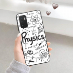 Telefono dėklas, skirtas Xiaomi Redmi Note 11 9 10 Pro Max 5G 8T 9T 9s 7 9C 7a 9A 8 8A Fizika Mokslas Matematika Formulė TPU Juodas dangtelis Redmi Note 11