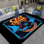 Ozzy Osbourne Grupės Spausdintas Kilimas Svetainė Miegamasis Madingas ir Esteti&scaron;kas Neslystantis Kilimas Fotografijos Rekvizitai Gimtadienio Dovana 160cm by 120cm