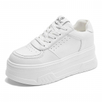 Kempininis tortas Stora padu Maži balti batai Moteri&scaron;ki Odiniai Universalūs Pavasario Nauji Kasdieniai Kvėpuojantys Paauk&scaron;tinti Sportbačiai Moteri&scaron;ki Batai 34 balta