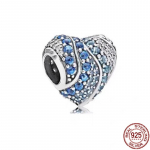 S925 Sterlingo sidabro mėlynas karoliukas, keičiantis spalvą chameleonas a&scaron;tuonkojis žuvis vėžlys kabantis žavesys, tinka originaliems apyrankės papuo&scaron;alai