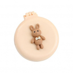 Sulankstomas plaukų &scaron;epetėlis su veidrodžiu mink&scaron;tais &scaron;ereliais galvos odos masažas Animacinis filmukas Bowknot Bunny Ne&scaron;iojamas plaukų &scaron;alinimo formavimo &scaron;ukos Kirpyklos įrankiai Gimtadienis kava