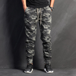 Ir Naujas Madingas Prekės Ženklo Daugia Ki&scaron;enių Motociklininko Kamufliažinės Darbo Drabužių Kasdienės Kelnės Vyrams I&scaron; Grynos Medvilnės Slim Fit Su Rai&scaron;omais Galais 3XL