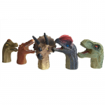 5 vnt Imitacinis dinozaurų pir&scaron;tų lėlių žaislas Mini silikoninis dinozauro modelis, pasakojantis istoriją Pir&scaron;tų lėlių vakarėlio žaislai Dovana mažyliui