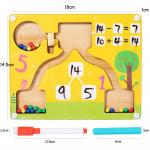 Magnetiniai aritmetiniai matematikos žaidimai Montessori parapijos medinis žaislas Spalva Pažinimas Ikimokyklinis Skaičiavimas Mokymasis Vaikai Mokomasis žaislas