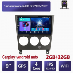 Automobilio radijas, skirtas Subaru Impreza GD GG 2002-2007 Autoradio Android GPS navigacijos multimedijos grotuvas CarPlay 2+32GB