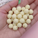 Guminiai karoliukai Apyrankės Papuo&scaron;alai Pasidaryk pats, Moliūgų Dovanos 30Vnt Laisvi Karoliukai 12mm Rankų darbo karoliai 30Pcs 12mm smėlis