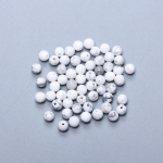 4/6/8/10/12mm 60-20vnt Baltas Howlitas Turkis Laisvi Karoliukai Apvalūs Natūralūs Akmenys Papuo&scaron;alų Gamybai DIY Vėriniai Aksesuarai Papuo&scaron;alų Aksesuaras 4mm 60Pcs