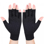 1 pora kompresinių pir&scaron;tinių Puspir&scaron;čio pir&scaron;tinės Neslidžios rankų apsaugos S pilka spalva
