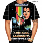 Michael Jackson mar&scaron;kinėliai vyrams, moterims, madingi, laisvalaikio, 3D spausdinti, harajuku stiliaus, dideli mar&scaron;kinėliai, hiphopo gatvės stiliaus palaidinės XL