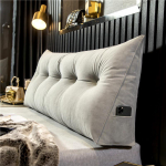 Galvūgalio pagalvė trikampė pagalvėlė nugaros atramos skausmą mal&scaron;inanti sofa juosmens pagalvė plei&scaron;tinė miego pagalvė dekoratyvinėms pagalvėms lovai 100 * 50 * 20cm pilka