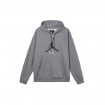 Jordan Fleece Pamu&scaron;alo Hoodie Su Rai&scaron;teliu Megztas Ilgomis Rankovėmis Megztinis Vyri&scaron;ki Vir&scaron;utiniai Drabužiai Anglies Pilka FD7546-091 XL