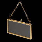 Žalvaris Stiklas Metalinis Nuotraukų Džiovintų augalų konservantas A 10x5cm