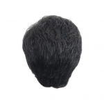 Vyri&scaron;ki trumpi natūralūs garbanoti perukai su kirpčiukais, pūkuoti auk&scaron;tos temperatūros pluo&scaron;to vyri&scaron;ki paaugliai banguoti juodi rudi sintetiniai plaukai