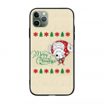 W-23 One Piece Kalėdinis mink&scaron;tas juodas dėklas, skirtas iPhone 11 12 13 14 15 6 7 8 X XS Pro Max XR Samsung S21 S22 S23 S24 FE Ultra S8 Plus iPhone 12 Mini rusvai geltona