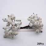 20 vnt Kalėdų dekoro vainikas Scrapbooking netikros vaisių uogos Dirbtinės uogos Vividh amatų dovana rožinė