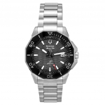 &bdquo;Bulova Marine Star&ldquo; nerūdijančio plieno juodas ciferblatas precizi&scaron;kas kvarcinis naras 96B434 200M vyri&scaron;kas laikrodis juoda