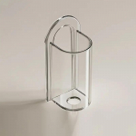 1 vnt. skaidrios spalvos prausyklos neperforuotas elektrinis dantų &scaron;epetėlis, laikymo stovas, dantų &scaron;epetėlio dėklas Vonios kambario priedai one size skaidri