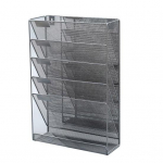 Yousheng A4 sieninė failų dėžutė su 6 sluoksniais, 5 ki&scaron;enėmis, apačioje, lizdo failų dėžutės organizatorius, didelės talpos saugojimo failų rū&scaron;iavimo priemonė sidabras