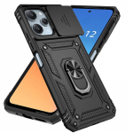 &bdquo;Xiaomi Redmi 12 4G&ldquo; dėklo žiedo laikiklio smūgiams atsparūs &scaron;arvai telefonų dėklai, skirti &bdquo;Redmy Redmi 12 Redmi12 4g 2023&ldquo;, slankiojančio objektyvo apsauginis dangtelis For Redmi 12 4G