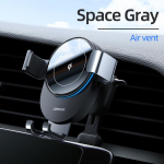 15w &bdquo;Qi&ldquo; automobilinio telefono laikiklis belaidis įkroviklis, automobilinis laikiklis, i&scaron;manusis infraraudonųjų spindulių, skirtas oro i&scaron;leidimo angai montuojamas automobilinis įkroviklis, belaidis