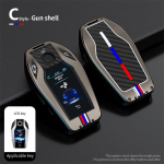 Cinko lydinio LED ekrano automobilio rakto dėklo dangtelis, skirtas BMW 5 7 serijos G12 G11 G30 G32 G31 i8 I12 I15 G01 X3 G02 X4 G05 X5 G07 X7 automobiliniam krep&scaron;iui