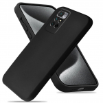 Silikoninis telefono dėklas Xiaomi Redmi Note 9 10 11 12 Pro Plus 9T Apsauginis mink&scaron;tas galinis dangtelis Redmi Note 12 Pro 4G 12T Juodi dėklai For Note 9 juoda