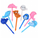 8 vnt Gyvūnas Pingvinas Delfinas Vaisių &Scaron;akutė Mini animacinis filmas Vaikų Užkandžių Tortas Desertas Dantų krap&scaron;tukas Bento Pietūs Priedai Vakarėlio dekoras