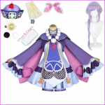 Žaidimas Projektas Qiqi Cosplay Kostiumai Anime Figūrėlė Vestido Zombės Mergaitės Suknelė Helovino Kostiumai Moterims Kostiumas Perukas M-(Costume+Wig)
