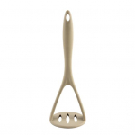 Silikoninis bulvių grūstuvas Ergonomi&scaron;ka rankena, atspari kar&scaron;čiui, lengvai valomas virtuvės įrankis bulvių avokadų moliūgų spalvingam vaisių ir daržovių trintuvui juoda