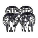 4 vnt. lankstus lietvamzdžių filtras plastikinis stogo latako baliono apsauginis filtras, tinkamas buitiniams lietvamzdžiams sodo apsauginis dangtelis 4pcs