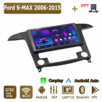 Android Carplay automobilio radijas, skirtas Ford S-MAX 2006-2015 daugialypės terpės grotuvo galvos blokas stereo GPS navigacija BT WIFI 4+64GB 2+32GB
