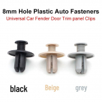 100 vnt. 8 mm plastikinės kniedės + 50 vnt. buferio i&scaron;siplėtimo varžtų 50g: Bag of 50 buckles juoda