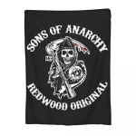 SOA Anarchijos Sūnūs Antklodė Flanelinė Lengva Mesti Antklodė Sofos Mesti Antklodė Lovai Biuro Mesti Antklodės Antklodė 30x40in