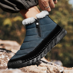 Vyri&scaron;ki žieminiai sniego batai kailiniu pamu&scaron;alu &scaron;ilti kulk&scaron;nies batai užtrauktuku Užsegimas vandeniui atsparūs lauko batai Lengvi Patogūs vaik&scaron;čioti trumpi batai Vyri&scaron;ki batai 46