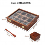 Medinis prieskonių indas, rudas, 1 vnt.