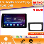 Automobilinis radijas Android, skirtas Chrysler Grand Voyager 5 2011-2015, Multimedijos vaizdo grotuvas, Navigacija GPS, Belaidis Carplay, WIFI, 2DIN 4 core 1GB+32GB carplay