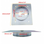 Dyzelinio stovėjimo &scaron;ildytuvo pagrindo tvirtinimo kron&scaron;teinas grindų plok&scaron;tė nerūdijančio plieno bok&scaron;telis plok&scaron;čias gylis 30/40/60 mm, skirtas Eberspacher Webasto