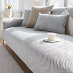 1 vnt. skandinavi&scaron;ko stiliaus medvilninio lino sofos užvalkalas, vienspalvis, neslystantis, sofos pagalvėlė, universalus visais sezonais, L formos sofos užvalkalas svetainei 70x150cm 1pc