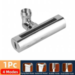 3 viename krioklio virtuvės mai&scaron;ytuvai 360&deg; besisukantys daugiafunkcis mai&scaron;ytuvas Aeratorius ilgintuvas kriaukle vandens čiaupo antgalis virtuvės vonios kambario priedai 4 Modes sidabras