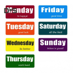 7 vnt./nustatyti savaitės dienas &Scaron;aldytuvo magnetas Spalvingas savaitės dienų savaitgalis Magnetinis datos indikatorius Lenta &scaron;aldytuvo magnetas Namų biuro apdaila Sets