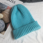 Naujos saldainių spalvos Moteri&scaron;ka megzta kepurė &Scaron;ilta Mink&scaron;ta Madinga Skrybėlė Kpop Style Vilna Beanie Eleganti&scaron;ka visiems tinkanti kepurė