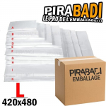 LOT DE 100 ENVELOPPES BULLES L 420x480 POCHETTES EXP&Eacute;DITION MATELASSEES ENVOI SECURISEE AUCUN LOGO OU &Eacute;CRITURE ENVELOPPEBULLE